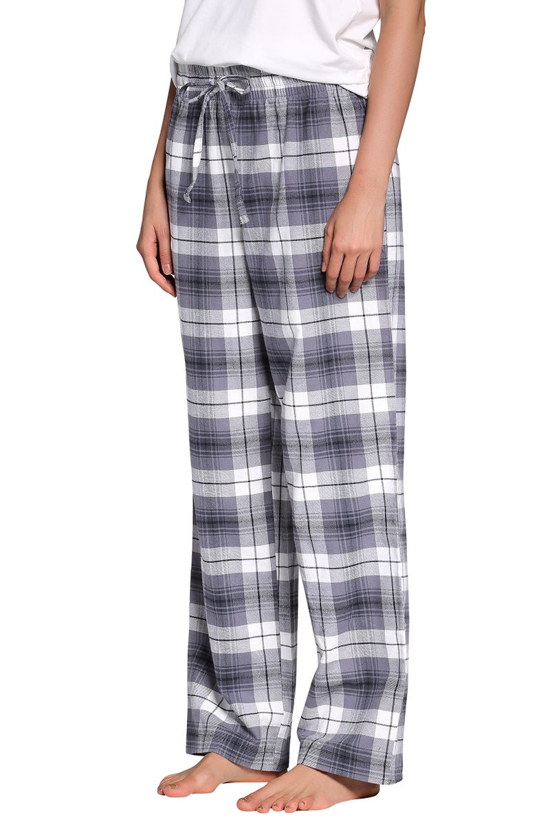CYZ Women's 100% Cotton Super Soft Flannel Plaid Pajama/Lounge Pants-F17012-S - Image 1